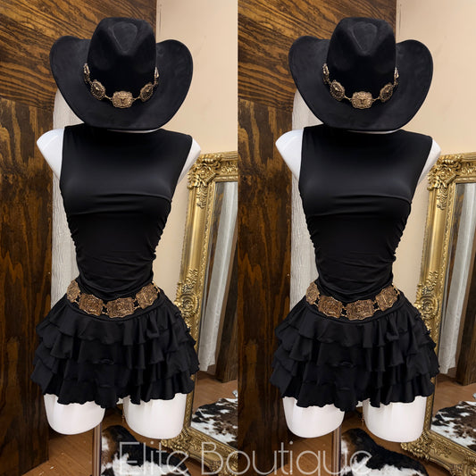 Mini black dress
