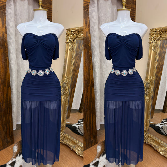 Off Shoulder Maxi Dress