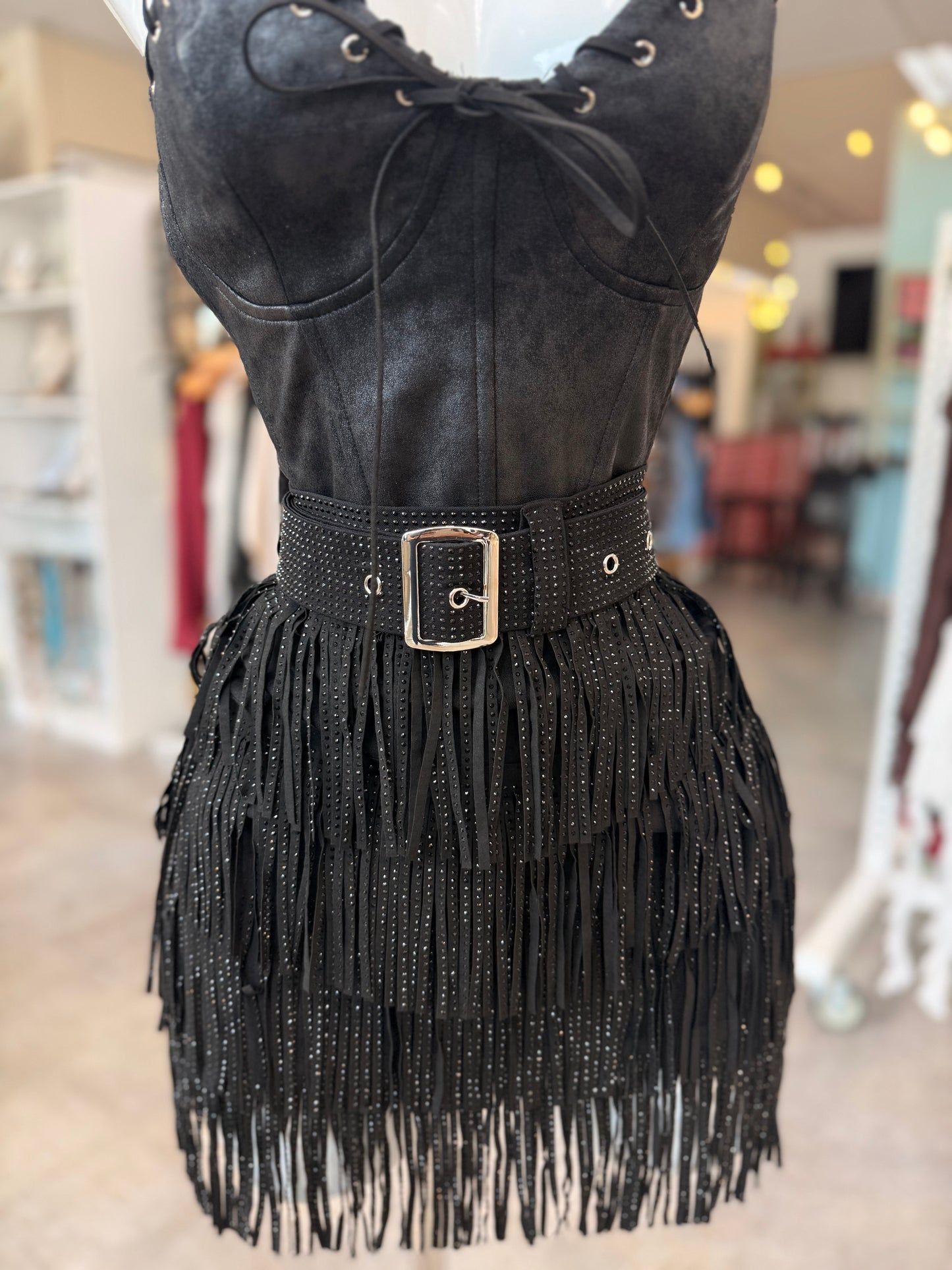 Rhinestone skirt